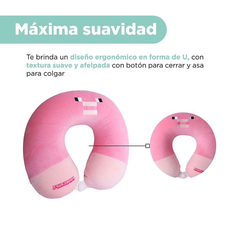 Almohada-De-Viaje-Minecraft-Cerdito-Memory-Foam-Rosa-32x30x10-cm-4-29759