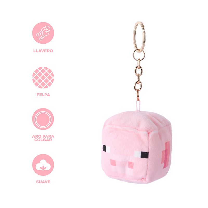 Llavero-Minecraft-Cerdito-Felpa-16-cm-3-29752