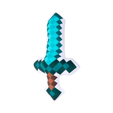 Cojín Decorativo Minecraft Espada De Diamante Textil 29x50 cm