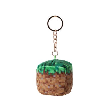 Llavero Minecraft Bloque De Pasto Felpa Multicolor 14.5 cm