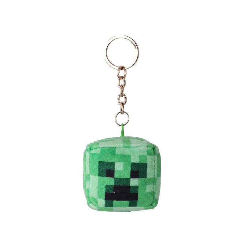 Llavero-Minecraft-Creeper-Felpa-Verde-14-5-cm-1-29750
