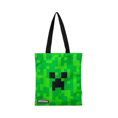 Bolsa De Compras Minecraft Creeper 100% Poliéster Verde 34x1x38 cm