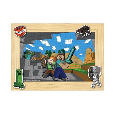 Rompecabezas Minecraft En Busca De Minerales Multicolor 14x4.5 cm 100 Piezas