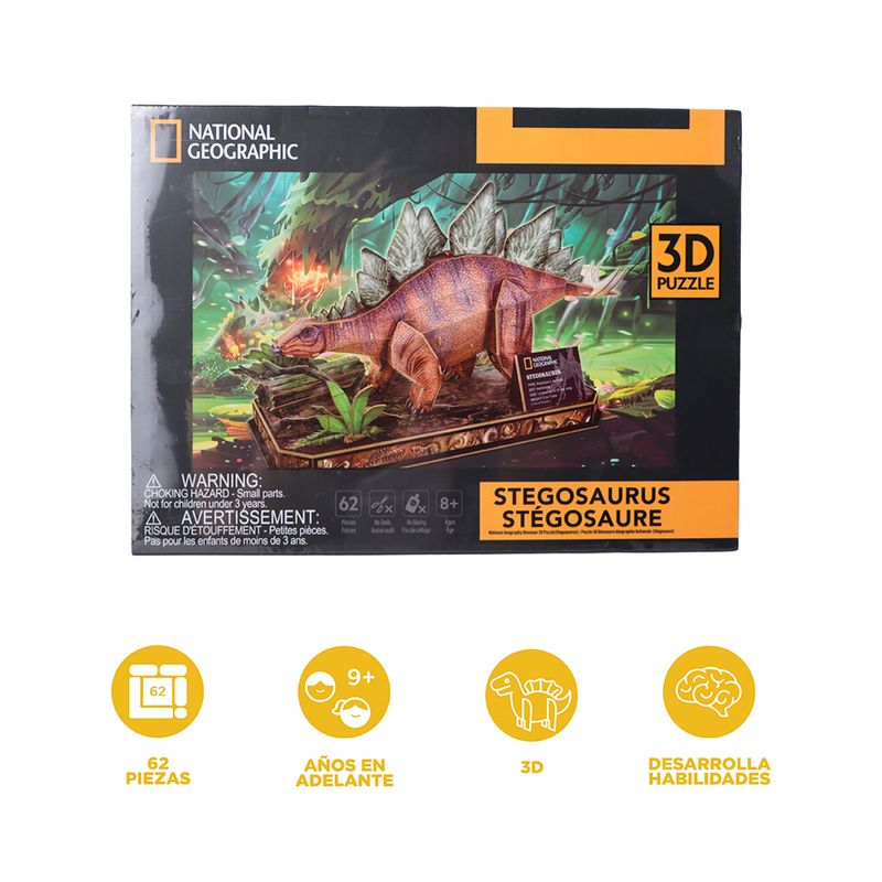 Rompecabezas-Stegosaurus-3D-44-Piezas-3-29838