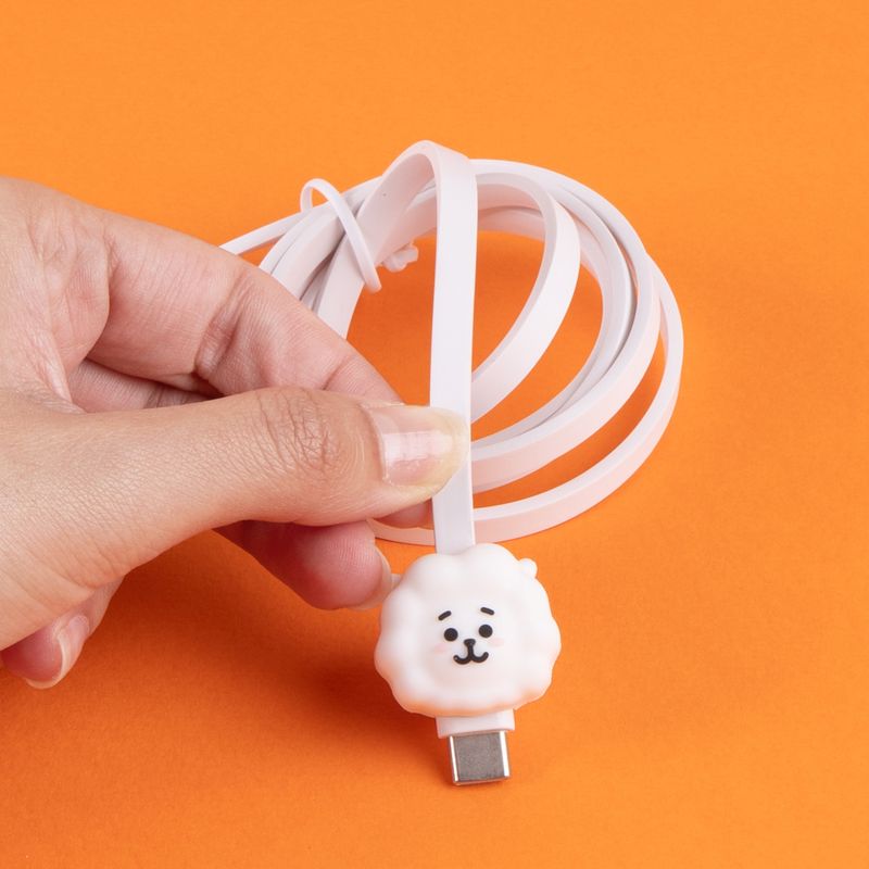 Cable-De-Carga-R-pida-BT21-RJ-Tipo-C-Reforzado-En-Nailon-Blanco-1-m-15-W-2-29853