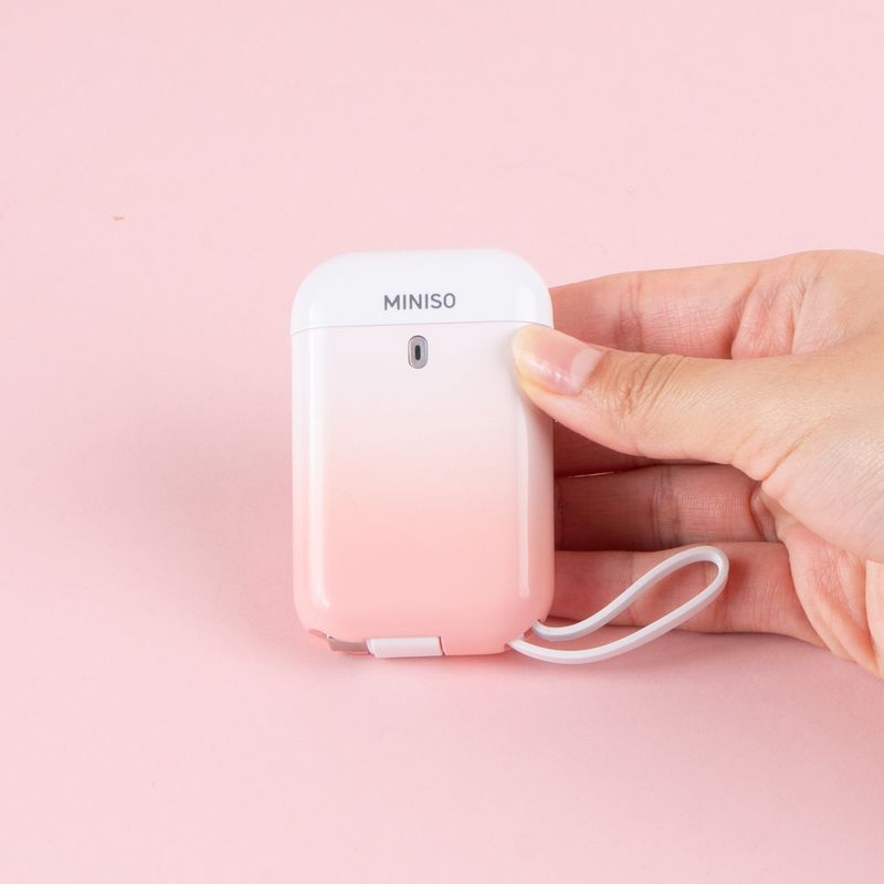 Bater-a-Port-til-Power-Bank-Con-Cable-Tipo-C-Y-USB-Rosa-2000-MAh-2-29868