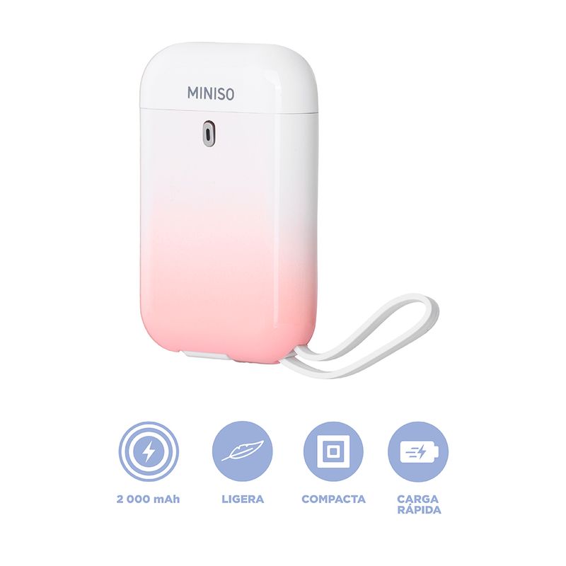 Bater-a-Port-til-Power-Bank-Con-Cable-Tipo-C-Y-USB-Rosa-2000-MAh-4-29868