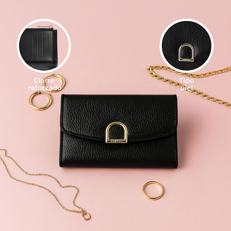 Cartera-Para-Mujer-Cl-sica-Sint-tica-Negra-14x10x3-cm-5-29869