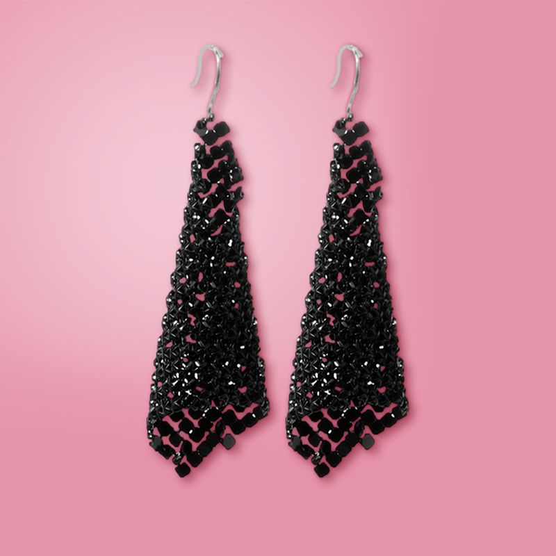 Aretes-Dark-Met-licos-Negros-Dise-o-Tipo-Malla-2-29888