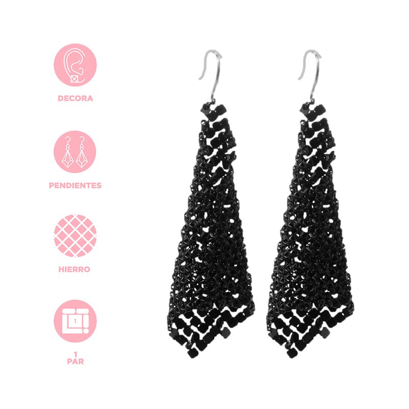 Aretes-Dark-Met-licos-Negros-Dise-o-Tipo-Malla-3-29888