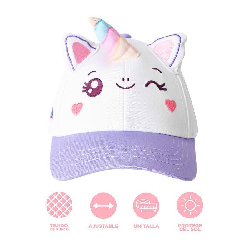 Gorra-Mis-Pastelitos-Unicornio-Infantil-Textil-Blanca-Unitalla-52-cm-3-29999