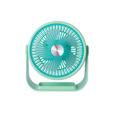 Ventilador De Escritorio Portátil Plástico Verde 16.7x18 cm 1200 mAh