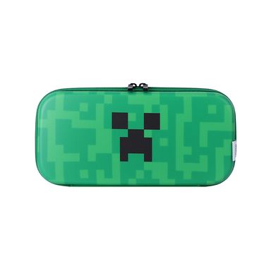 Estuche De Almacenamiento Minecraft Creeper Sintético Verde 25.5x12x4.5 cm