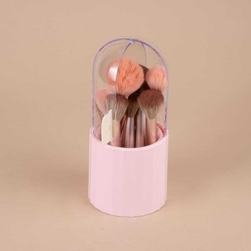 Organizador-Para-Brochas-De-Maquillaje-A-Prueba-De-Polvo-Pl-stico-Rosa-4-29944