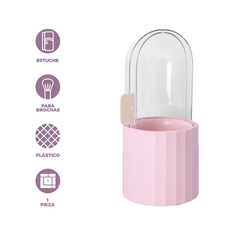 Organizador-Para-Brochas-De-Maquillaje-A-Prueba-De-Polvo-Pl-stico-Rosa-5-29944