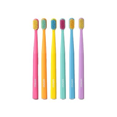 Set Cepillo De Dientes Miniso Multicolores 6 Piezas