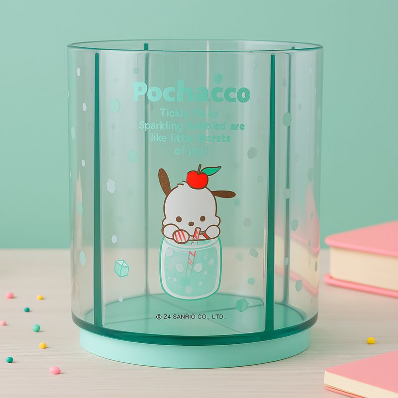 Organizador-De-Escritorio-Sanrio-Pochacco-Portal-pices-Giratorio-Pl-stico-Verde-10-2x11-cm-2-30066