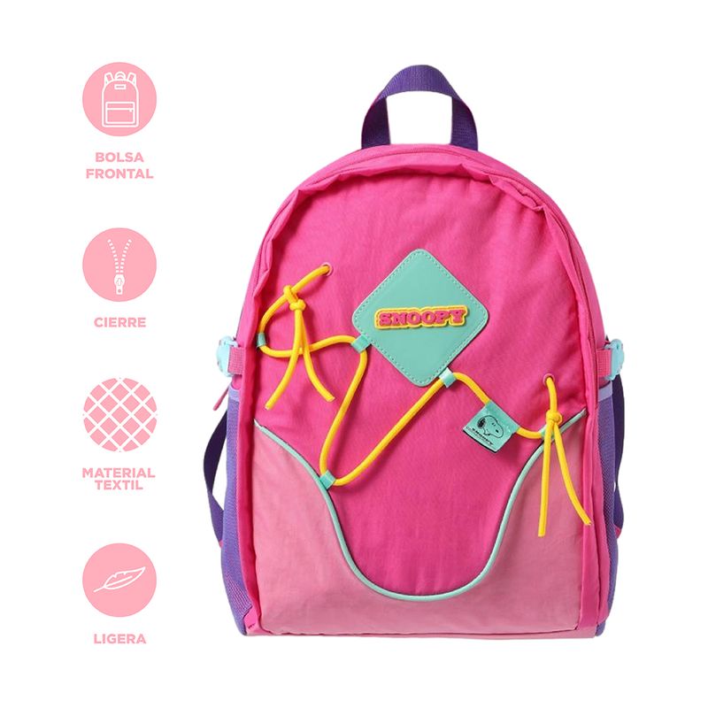 Mochila-Casual-Snoopy-Textil-Rosa-3-30092