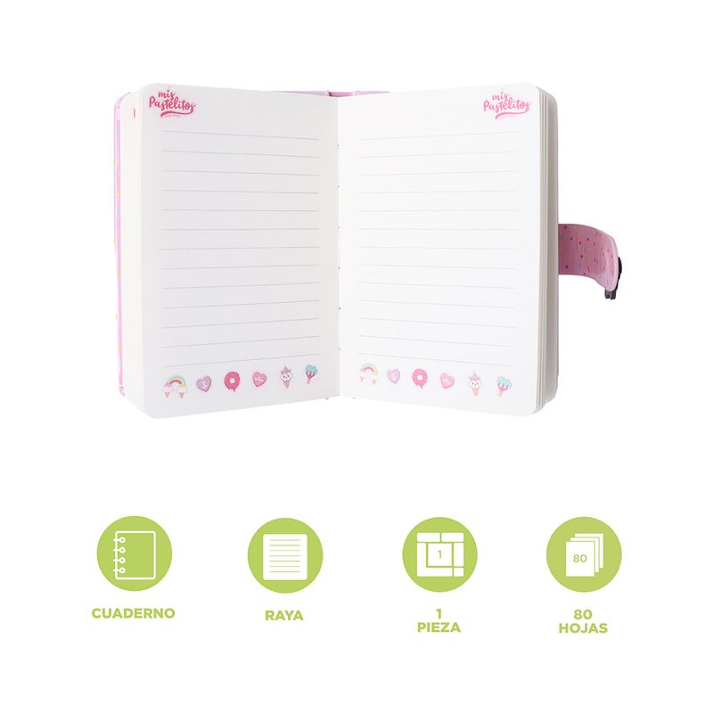 Libreta-Mis-Pastelitos-Pasta-Dura-Rosa-13-9x9-9-cm-80-Hojas-Rayas-3-30103