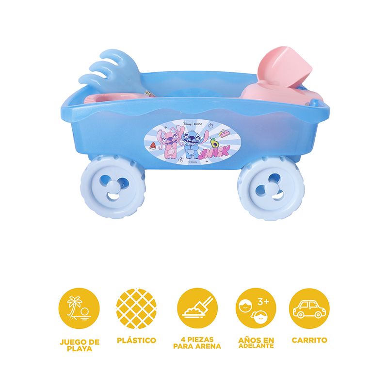 Set-Juguete-Para-Playa-Con-Carreta-Disney-Stitch-ngel-Sint-tico-Azul-3-30138
