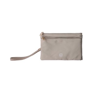 Bolso Tipo Clutch Textil Beige 20x13 cm Minimalista
