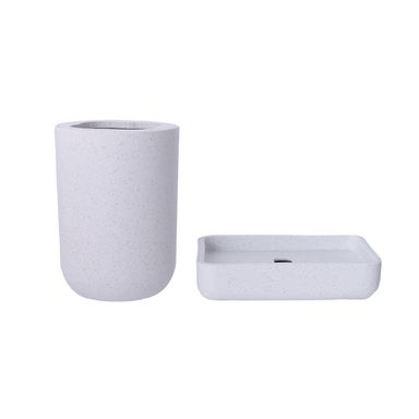 Kit Accesorios De Baño Minimalistas Sintéticos 3 Piezas