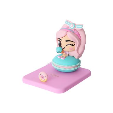Soporte Para Celular De Escritorio Mis Pastelitos Silicona Rosa 6.5x8.5 cm