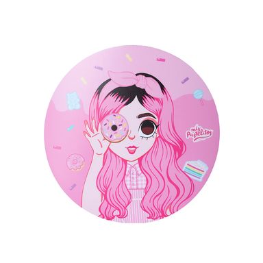 Mouse Pad Mis Pastelitos Redondo Rosa 21.5 cm
