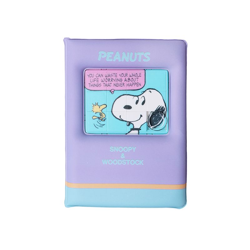 Libreta-Snoopy-Pasta-Acolchada-Morada-12-2x16-7-cm-64-Hojas-1-30110