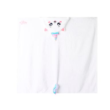 Manta Con Capucha Mis Pastelitos Unicornio Textil Blanca 100x90 cm