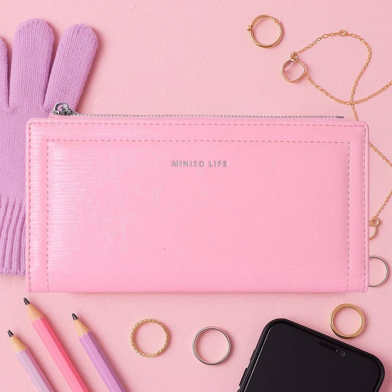 Cartera-Larga-Para-Mujer-Craquelada-Sint-tica-Rosa-19x10x2-cm-2-30247
