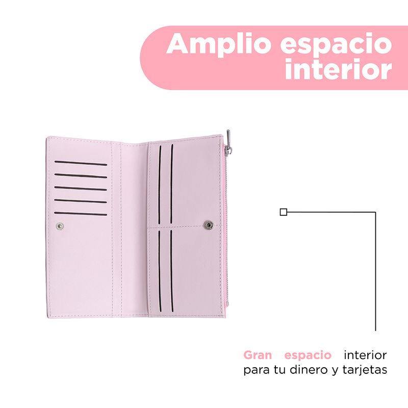 Cartera-Larga-Para-Mujer-Craquelada-Sint-tica-Rosa-19x10x2-cm-4-30247