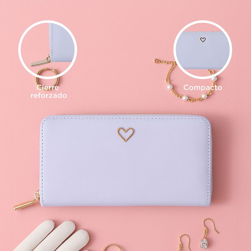 Cartera-Larga-Para-Mujer-Decorativo-De-Coraz-n-Sint-tica-Azul-19x10x2-cm-5-30250