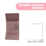 Cartera-Para-Mujer-Trifold-Sint-tica-Rosa-11x2x8-cm-4-30257