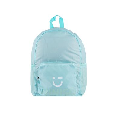 Mochila Plegable Textil Verde Aqua 41x27x14 cm