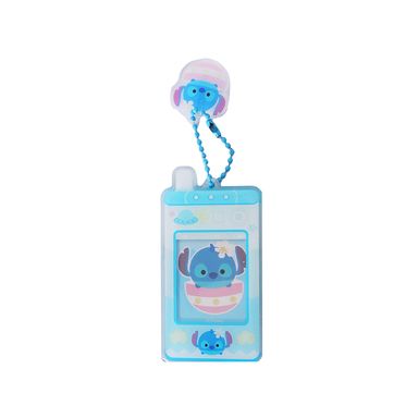 Porta Credencial Disney Stitch Sintético Azul 6.2x10.5 cm