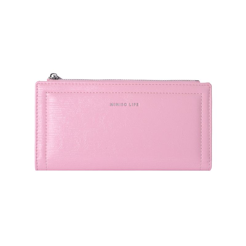 Cartera-Larga-Para-Mujer-Craquelada-Sint-tica-Rosa-19x10x2-cm-1-30247
