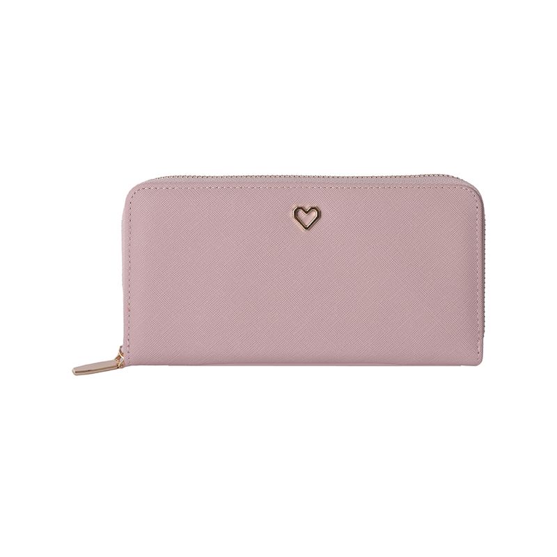 Cartera-Larga-Para-Mujer-Decorativo-De-Coraz-n-Sint-tica-Rosa-19x10x2-cm-1-30252