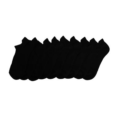 Set Tines Para Hombre 63% Algodón, 31% Poliéster, 3% Elastodieno, 2% Elastano, 1% Poliamida Negros Talla 25 - 27 5 Pares