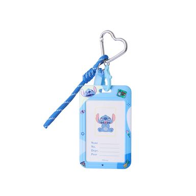 Porta Credencial Disney Stitch Sintético Azul