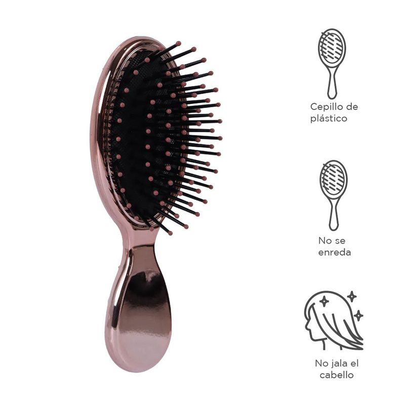 Mini-Cepillo-Para-Cabello-Sparkling-Star-Sint-tico-Golden-Rose-14-cm-3-13938