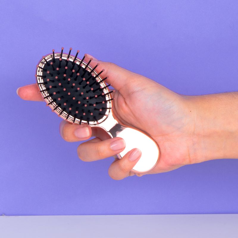 Mini-Cepillo-Para-Cabello-Sparkling-Star-Sint-tico-Golden-Rose-14-cm-5-13938