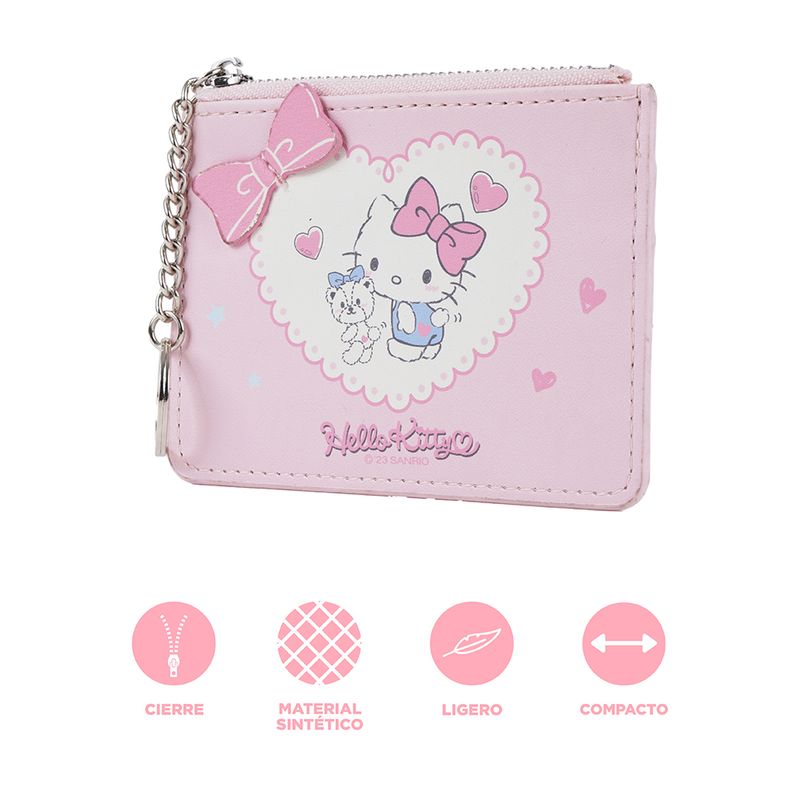 Tarjetero-Sanrio-Hello-Kitty-Sint-tico-Rosa-11x8-cm-3-30357