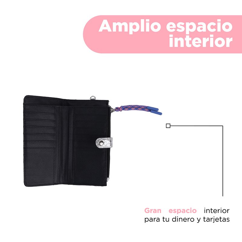Cartera-Larga-Para-Mujer-Metalizada-Sint-tica-Plateada-19x11-cm-4-30384