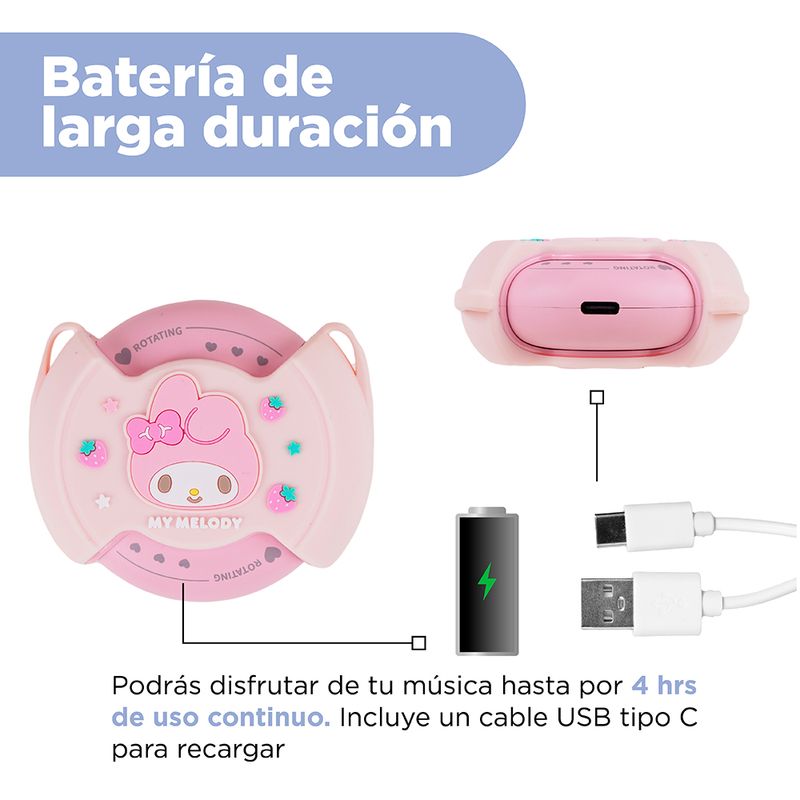 Aud-fonos-Inal-mbricos-Con-Estuche-De-Carga-Sanrio-My-Melody-Rosas-TWS-7-30395