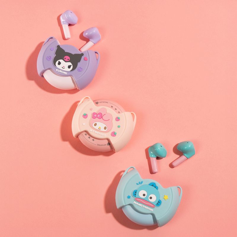 Aud-fonos-Inal-mbricos-Con-Estuche-De-Carga-Sanrio-Hangyodon-Verde-Aqua-TWS-2-30396