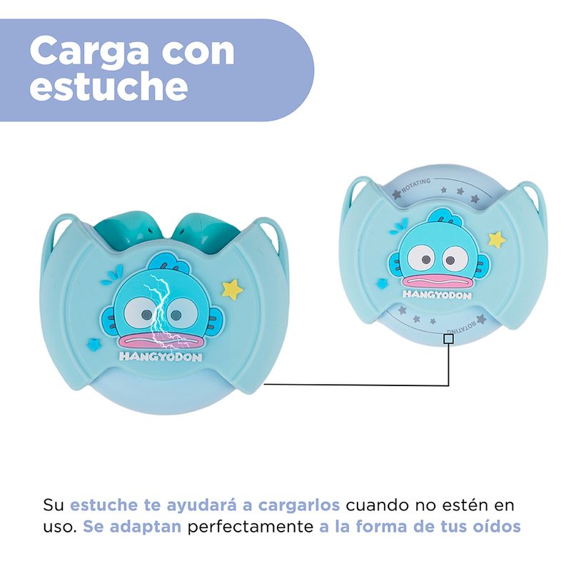 Aud-fonos-Inal-mbricos-Con-Estuche-De-Carga-Sanrio-Hangyodon-Verde-Aqua-TWS-6-30396