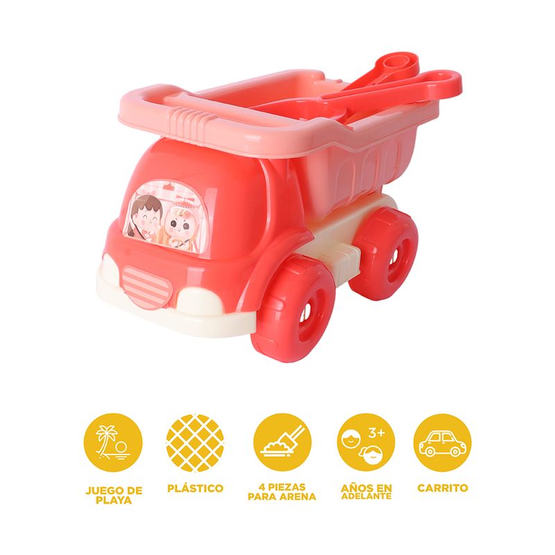 Juguete-Para-Playa-Veh-culo-Con-Herramientas-Sint-tico-Coral-4-Piezas-3-30483