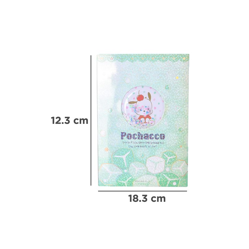 Libreta-Sanrio-Pochacco-Pasta-Suave-Verde-12-3x18-3-cm-Cuadriculada-80-Hojas-4-30493