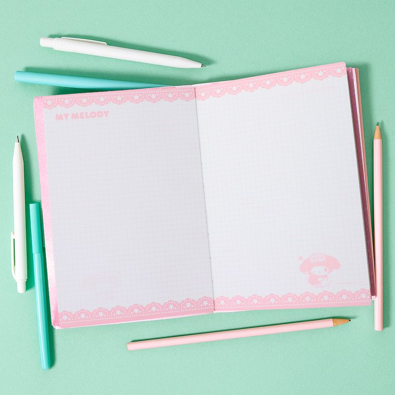 Libreta-Sanrio-My-Melody-Pasta-Suave-Rosa-12-3x18-3-cm-Cuadriculada-80-Hojas-2-30494